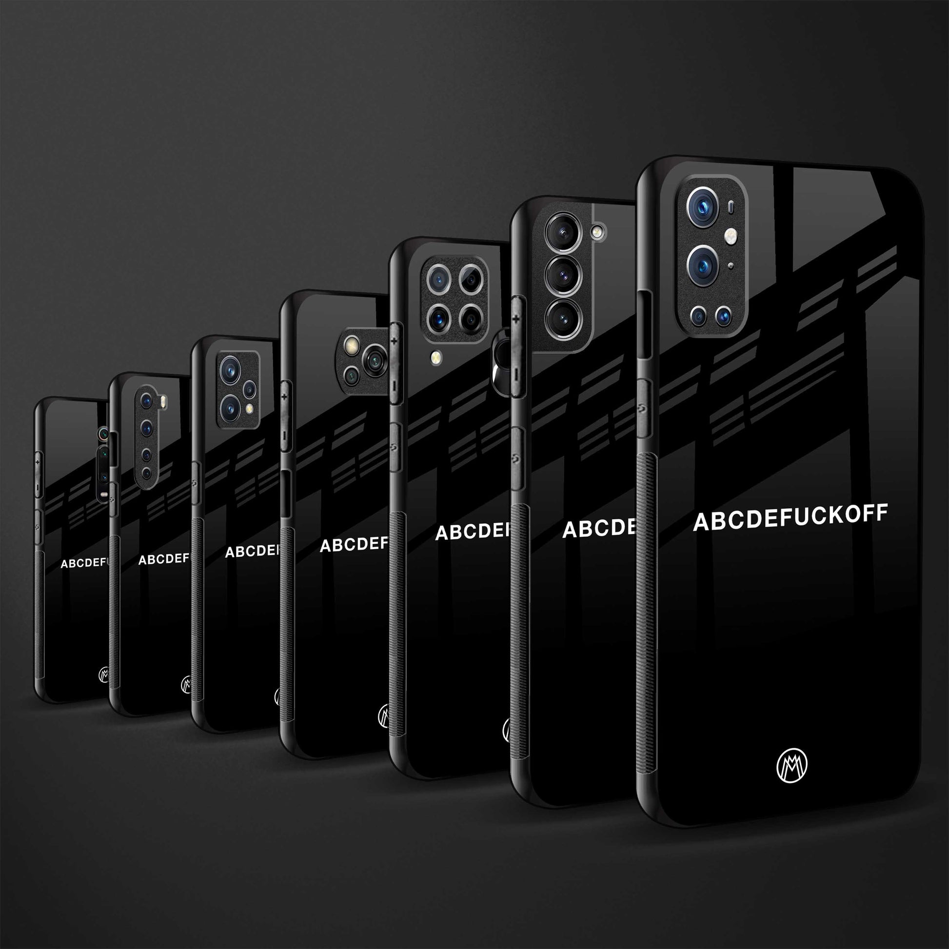 abcdefuckoff back phone cover | glass case for samsung galaxy a73 5g