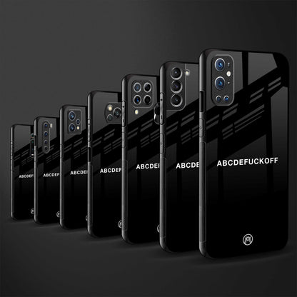 abcdefuckoff back phone cover | glass case for samsung galaxy a73 5g