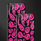 acid smiles black pink glass case for realme narzo 10a image-2