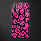 acid smiles black pink glass case for vivo z1x image