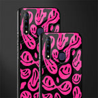 acid smiles black pink glass case for vivo z1 pro image-2