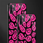 acid smiles black pink glass case for samsung galaxy note 10 plus image-2