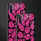 acid smiles black pink glass case for samsung galaxy note 10 image-2