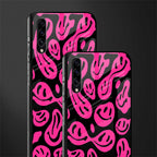 acid smiles black pink glass case for samsung galaxy a70s image-2