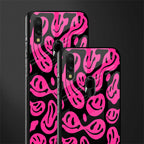 acid smiles black pink glass case for redmi note 7s image-2