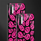 acid smiles black pink glass case for realme x2 image-2