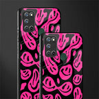acid smiles black pink glass case for realme 7i image-2