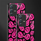 acid smiles black pink glass case for vivo v23 5g image-2