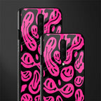 acid smiles black pink glass case for oneplus 7 pro image-2