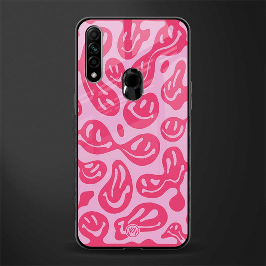 acid smiles bubblegum pink edition glass case for oppo a31 image