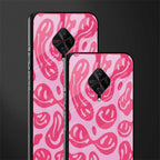 acid smiles bubblegum pink edition glass case for vivo s1 pro image-2