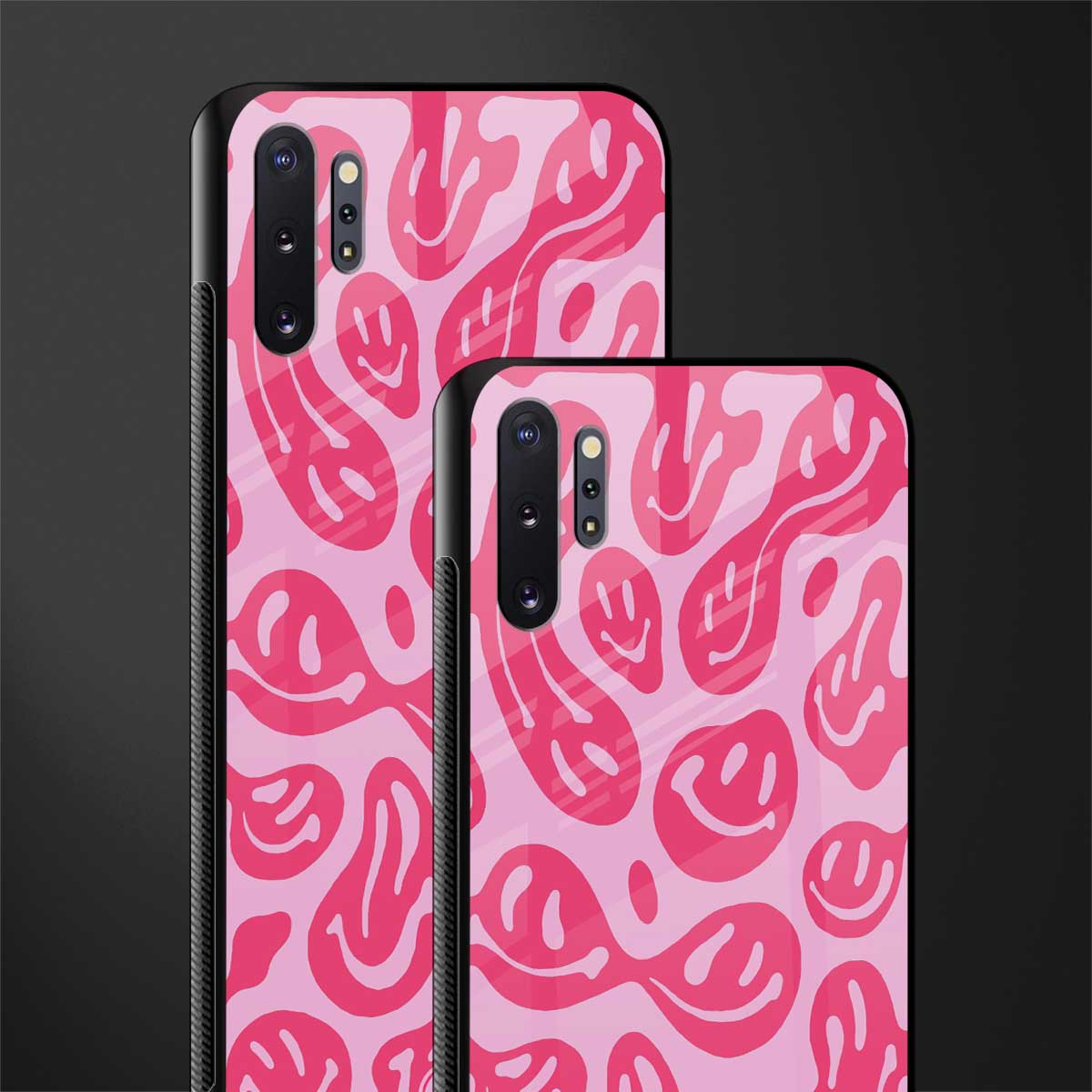 acid smiles bubblegum pink edition glass case for samsung galaxy note 10 plus image-2