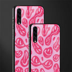 acid smiles bubblegum pink edition glass case for samsung galaxy a70 image-2