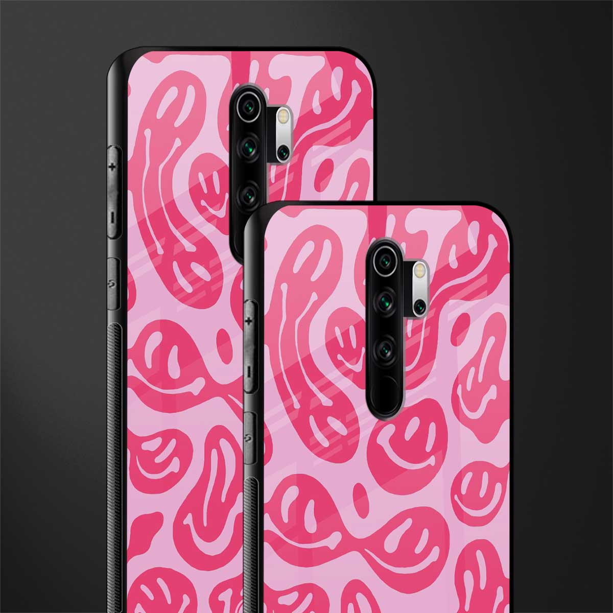 acid smiles bubblegum pink edition glass case for redmi note 8 pro image-2