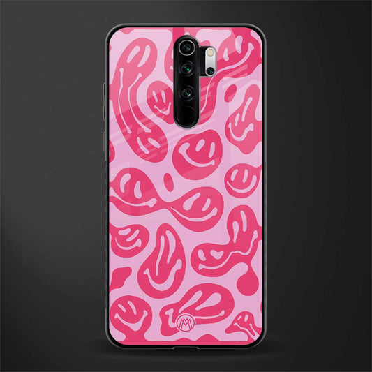 acid smiles bubblegum pink edition glass case for redmi note 8 pro image