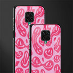 acid smiles bubblegum pink edition glass case for poco m2 pro image-2
