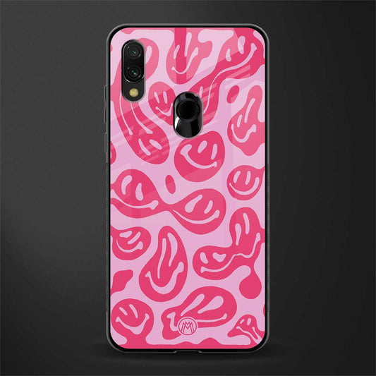 acid smiles bubblegum pink edition glass case for redmi note 7s image