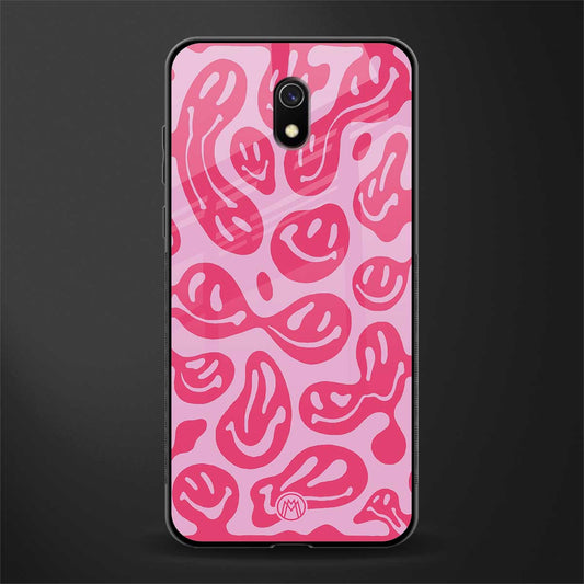 acid smiles bubblegum pink edition glass case for redmi 8a image