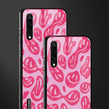 acid smiles bubblegum pink edition glass case for mi a3 redmi a3 image-2