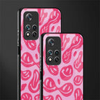 acid smiles bubblegum pink edition glass case for poco m4 pro 5g image-2