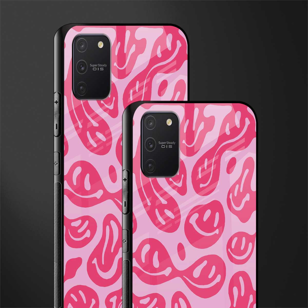 acid smiles bubblegum pink edition glass case for samsung galaxy s10 lite image-2