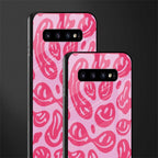 acid smiles bubblegum pink edition glass case for samsung galaxy s10 plus image-2