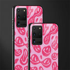 acid smiles bubblegum pink edition glass case for samsung galaxy s20 ultra image-2