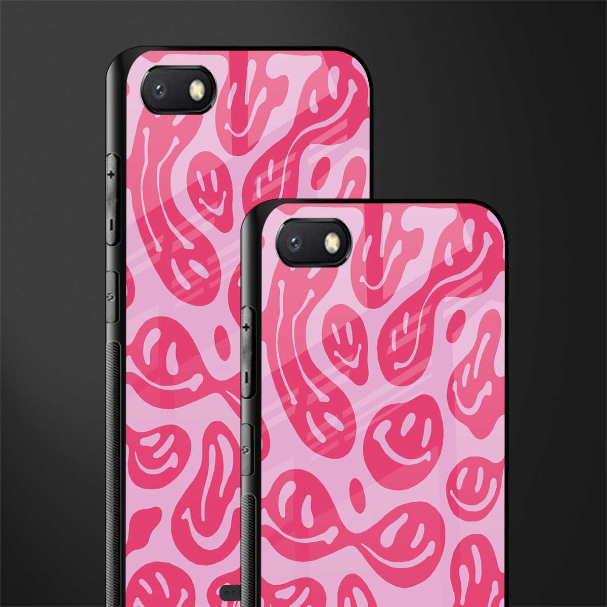acid smiles bubblegum pink edition glass case for redmi 6a image-2