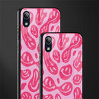 acid smiles bubblegum pink edition glass case for vivo y91i image-2