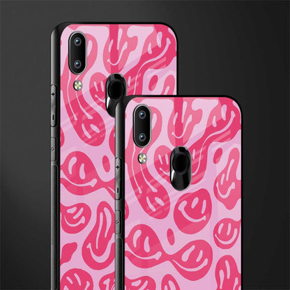 acid smiles bubblegum pink edition glass case for vivo y91 image-2