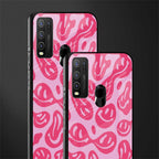 acid smiles bubblegum pink edition glass case for vivo y30 image-2