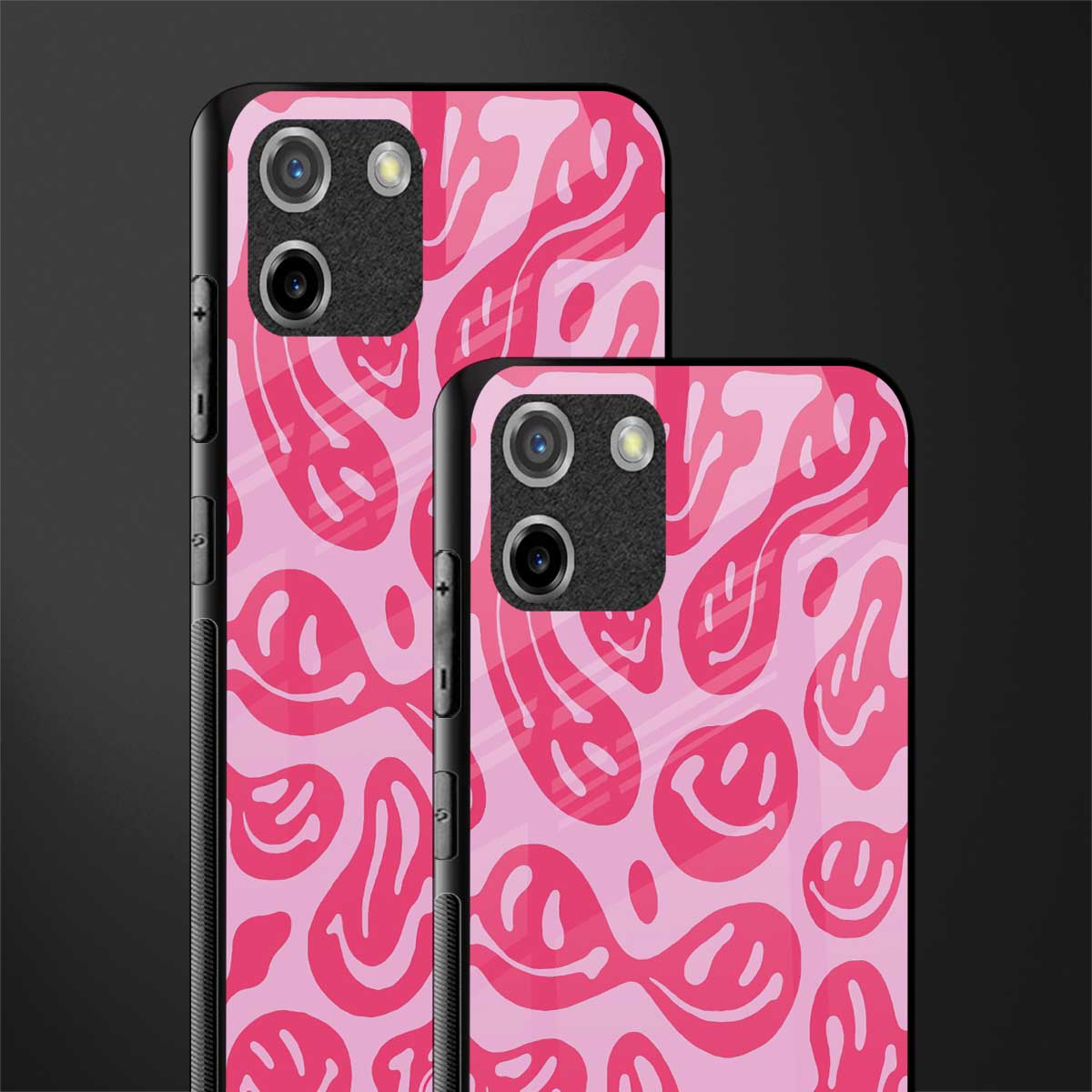 acid smiles bubblegum pink edition glass case for realme c11 image-2