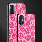 acid smiles bubblegum pink edition glass case for vivo v17 image-2