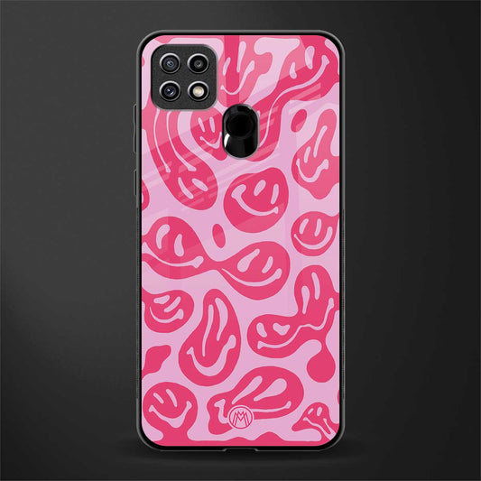 acid smiles bubblegum pink edition glass case for oppo a15s image