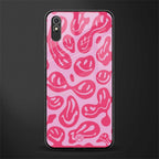 acid smiles bubblegum pink edition glass case for redmi 9i image
