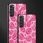 acid smiles bubblegum pink edition glass case for oppo reno 4 pro image-2