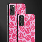 acid smiles bubblegum pink edition glass case for samsung galaxy s20 fe image-2
