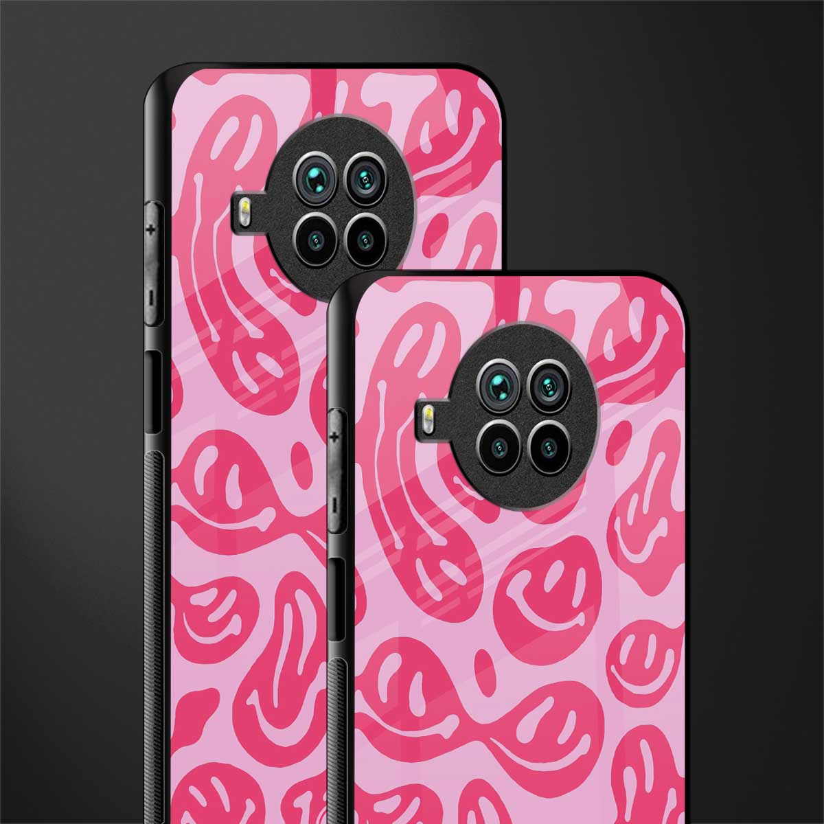 acid smiles bubblegum pink edition glass case for mi 10i image-2