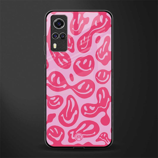 acid smiles bubblegum pink edition glass case for vivo y51a image