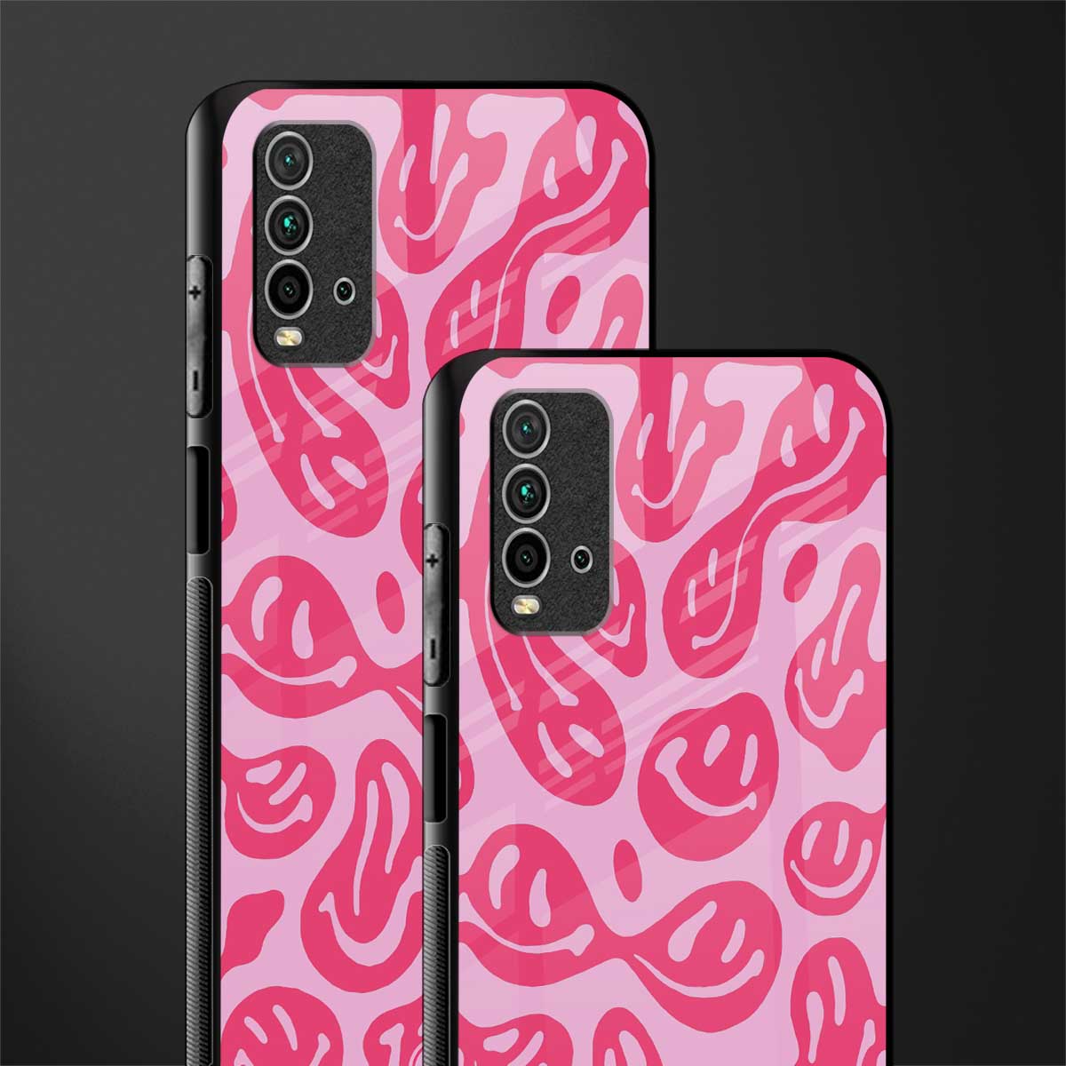 acid smiles bubblegum pink edition glass case for redmi 9 power image-2