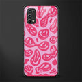 acid smiles bubblegum pink edition glass case for realme x7 pro image