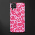 acid smiles bubblegum pink edition glass case for samsung galaxy a12 image