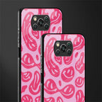 acid smiles bubblegum pink edition glass case for poco x3 image-2