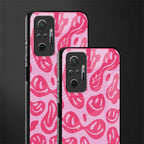 acid smiles bubblegum pink edition glass case for redmi note 10 pro max image-2