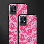 acid smiles bubblegum pink edition glass case for realme 8i image-2