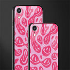 acid smiles bubblegum pink edition glass case for iphone xr image-2