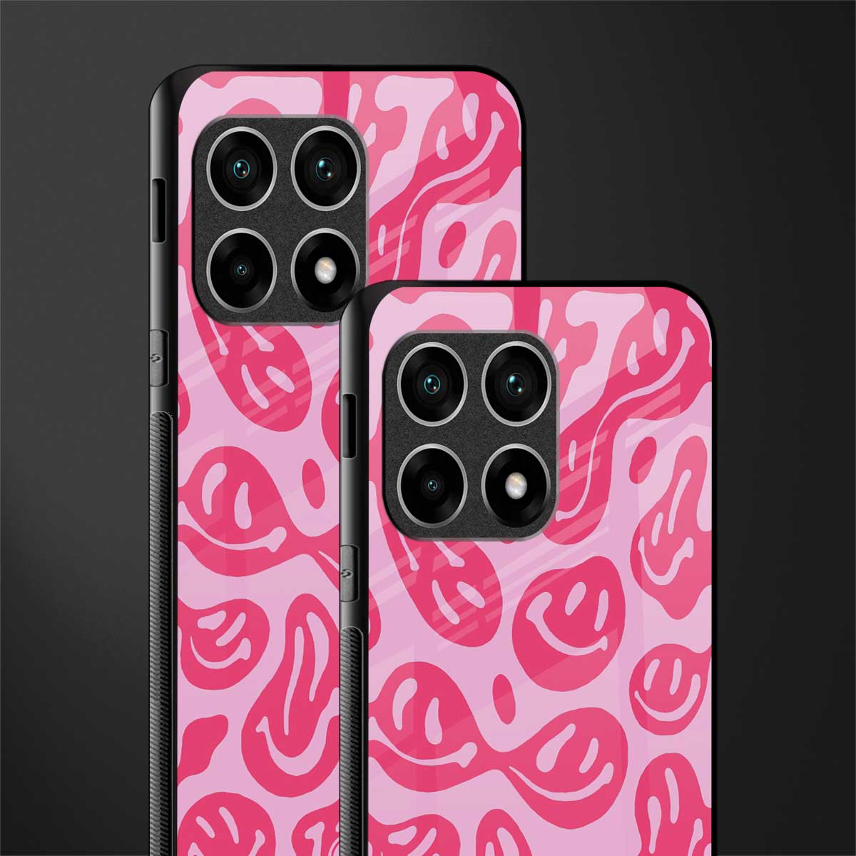 acid smiles bubblegum pink edition glass case for oneplus 10 pro 5g image-2