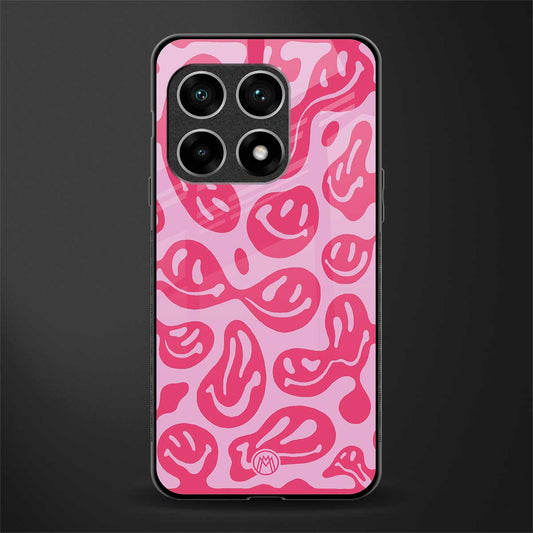 acid smiles bubblegum pink edition glass case for oneplus 10 pro 5g image