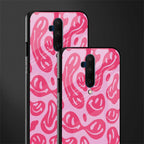 acid smiles bubblegum pink edition glass case for oneplus 7t pro image-2