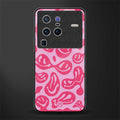 acid smiles bubblegum pink edition glass case for vivo x80 pro 5g image
